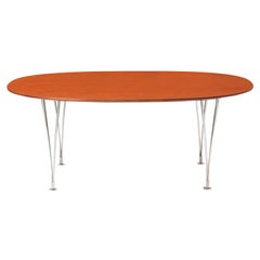 Early 'Super Ellipse' Teak Table by Piet Hein for Bruno Mathsson