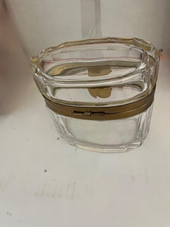 An early Twentieth Century French Baccarat style crystal glass box