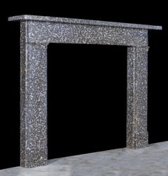 Early Victorian Fossil Marble Fireplace