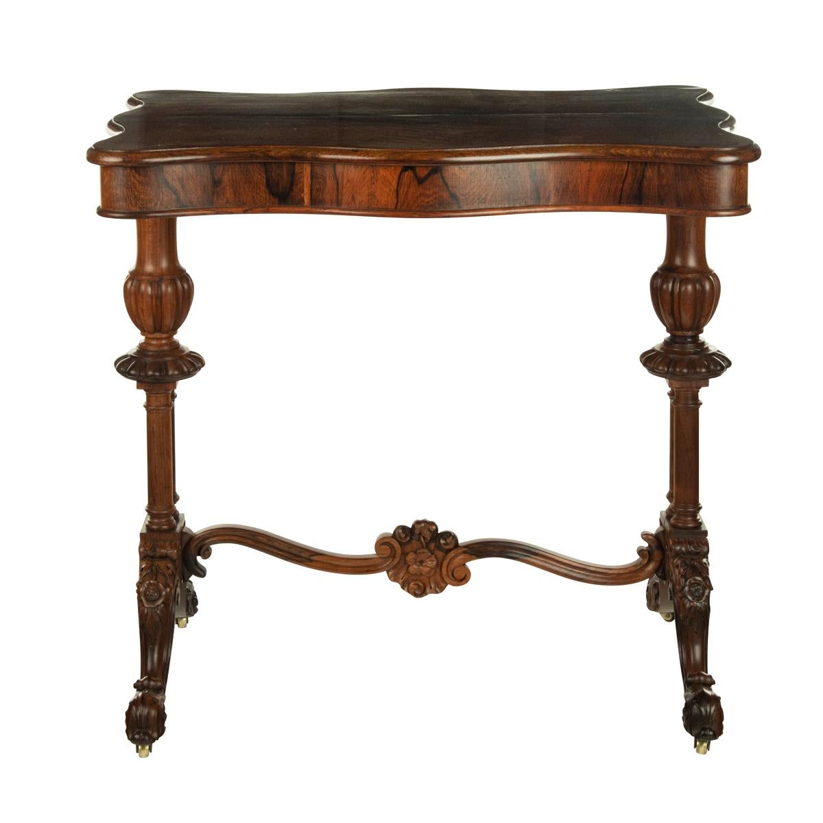 Early Victorian Rosewood Reading Table For Sale 1