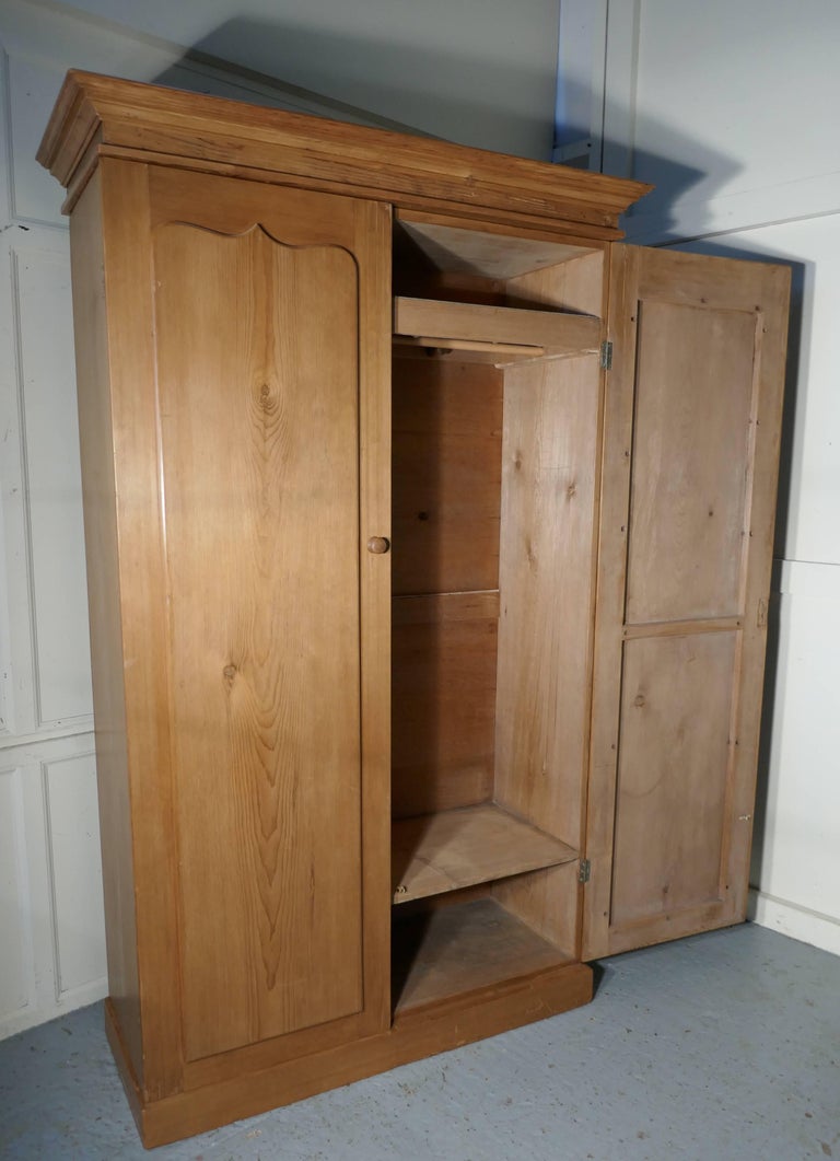 Early Victorian Stripped Pine Wardrobe at 1stdibs