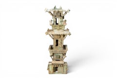 An Eastern Han Dynasty Glazed Funerary Tower Model