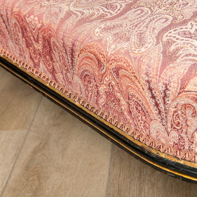 Late 19th Century An Ebonised and Walnut Settee by Lamb of Manchester, England circa 1880