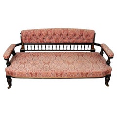 An Ebonised and Walnut Settee by Lamb of Manchester, England circa 1880