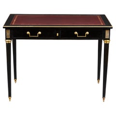 Vintage An Ebonised Bureau Plat Attributed to Jansen