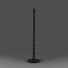 An Ebonised Twisted Floor Lamp