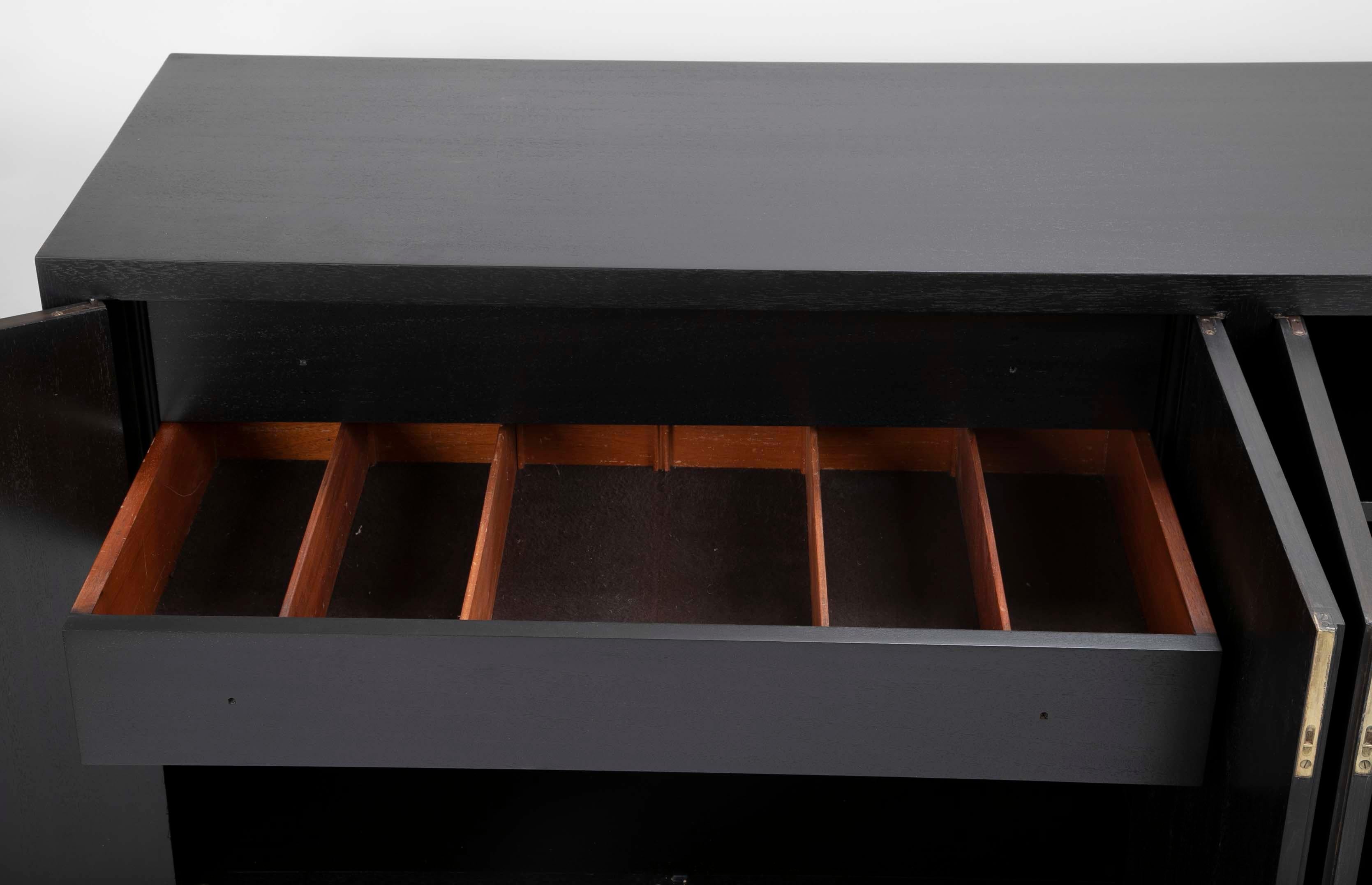 Ebonized Mahogany Credenza in the Manner of Tommi Parzinger 1
