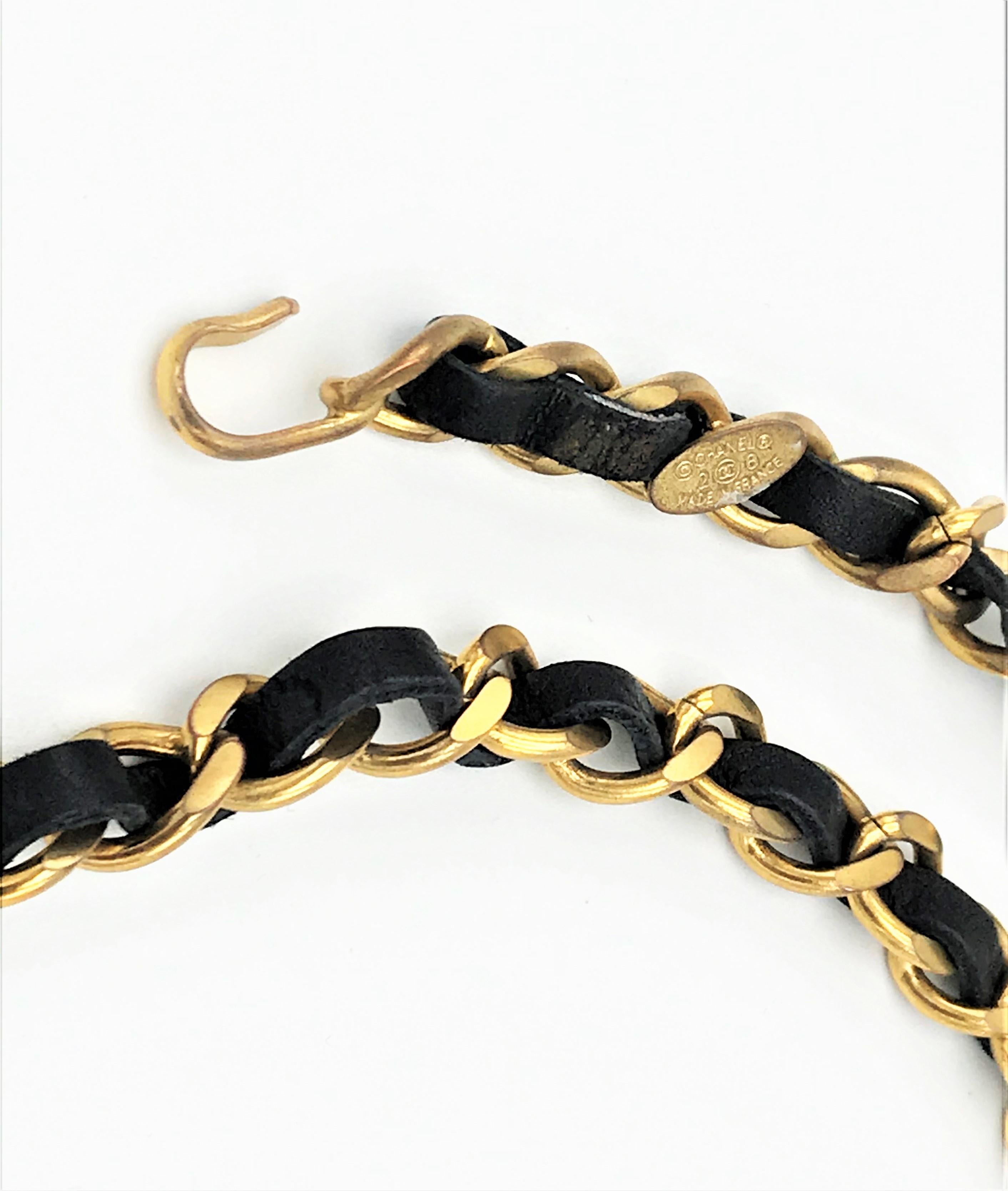 chanel black heart necklace