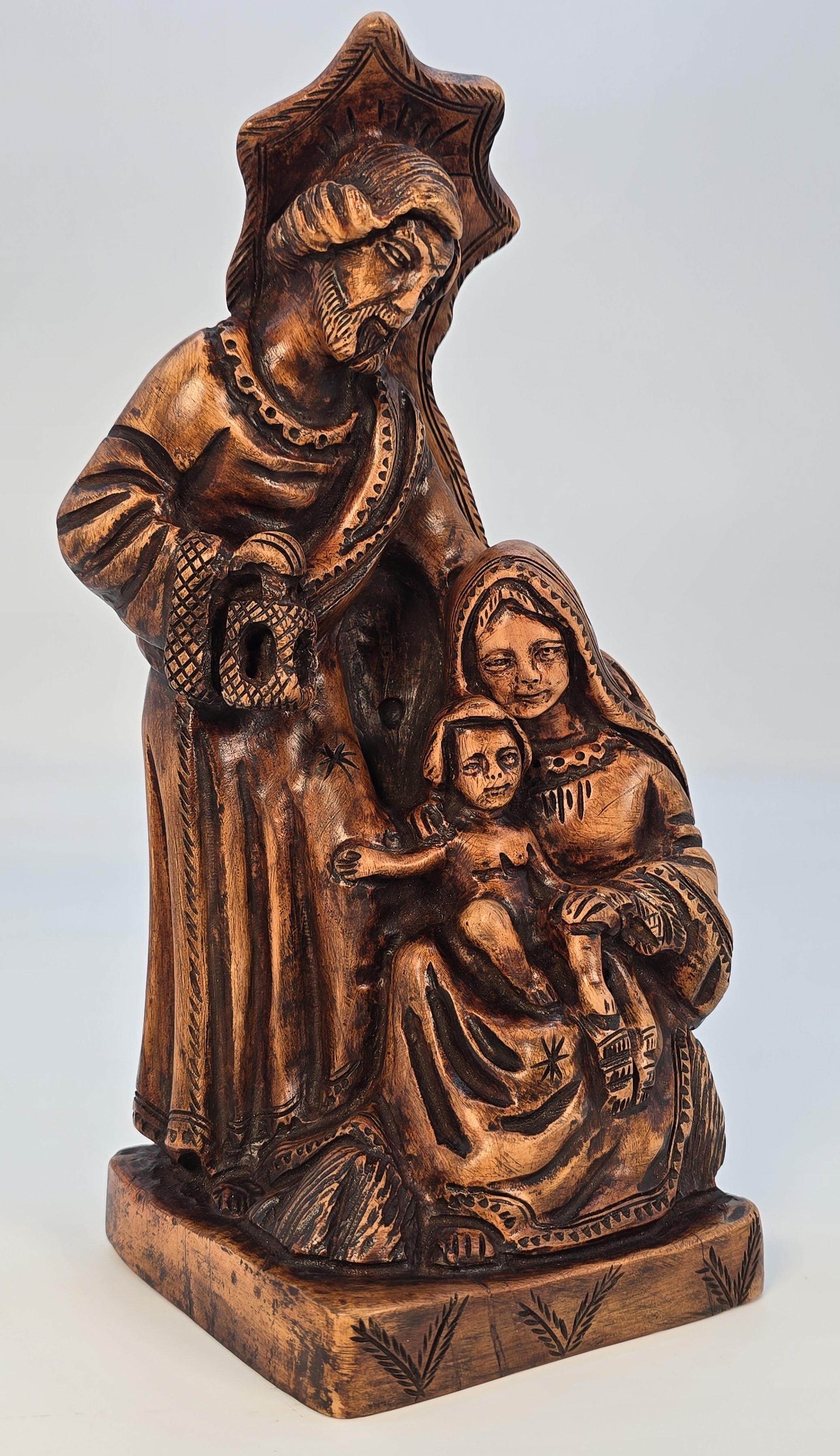 Groupe de personnages ecclésiastiques italiens en bois d'olivier sculpté, vers 1880 en vente 7