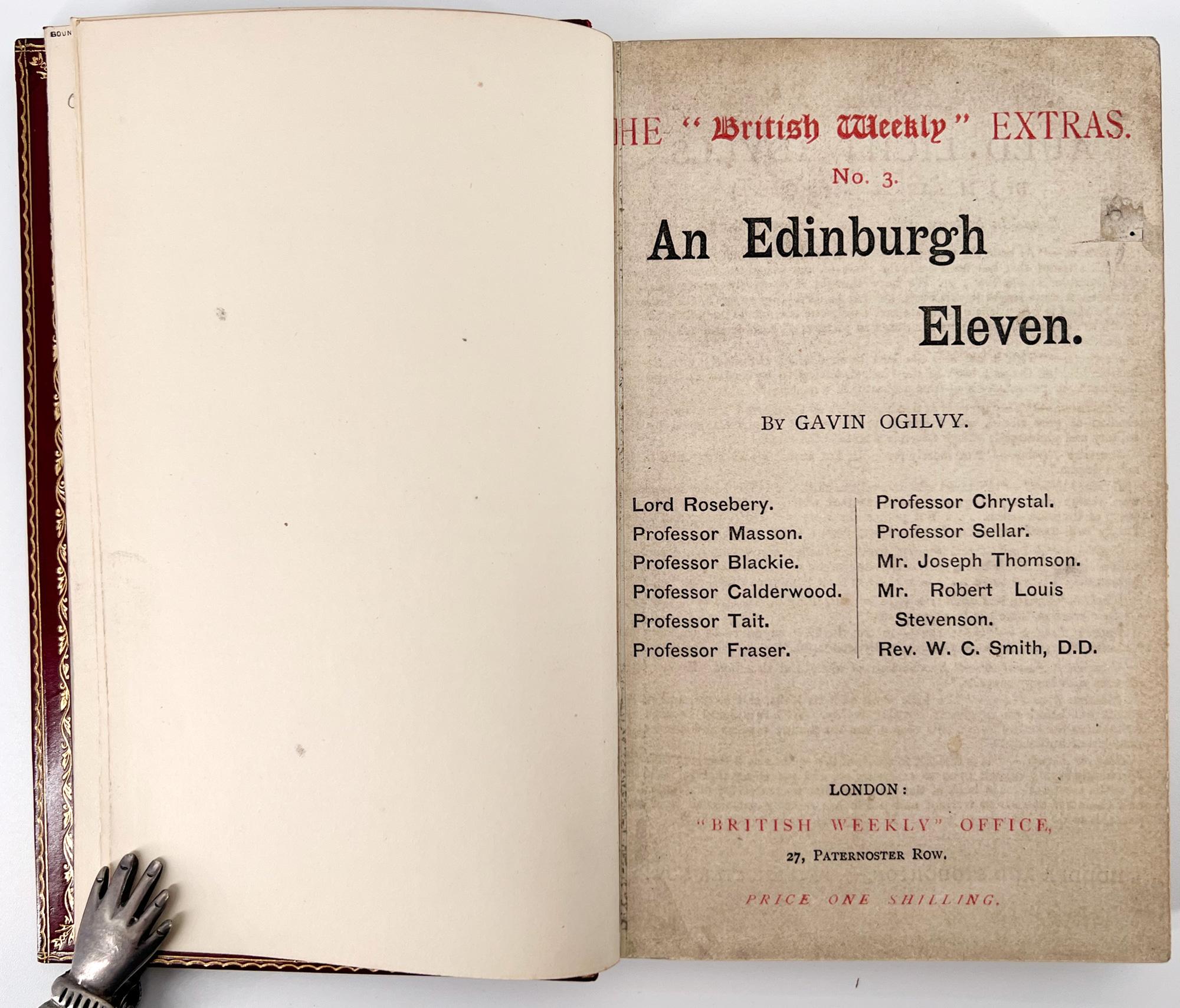 19th Century An Edinburgh Eleven by J. M. Barrie - creator of PETER PAN For Sale