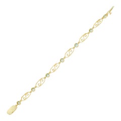An Edwardian Aquamarine Bracelet