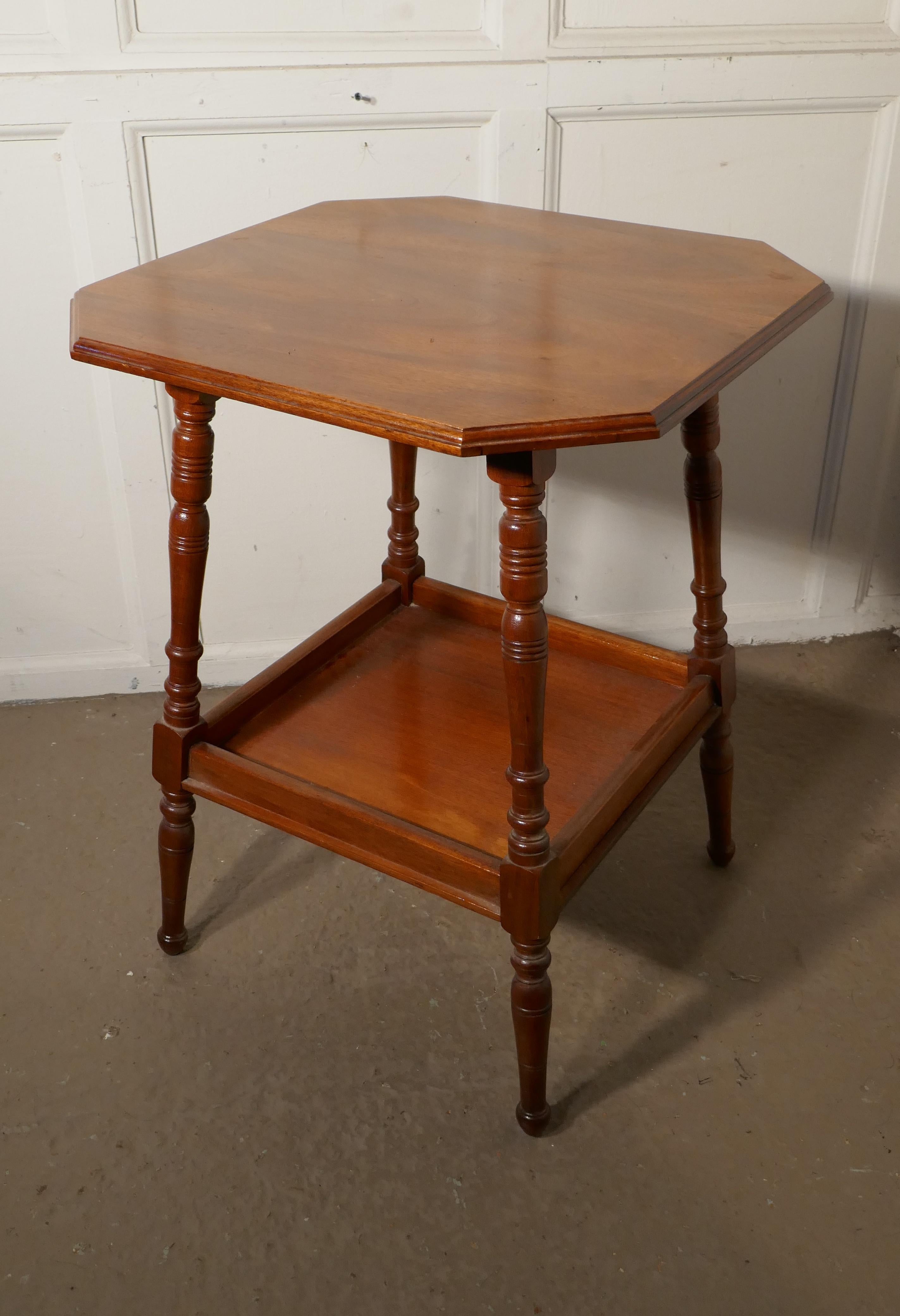 Edwardian Blonde Mahogany Étagère or Occasional Table 1