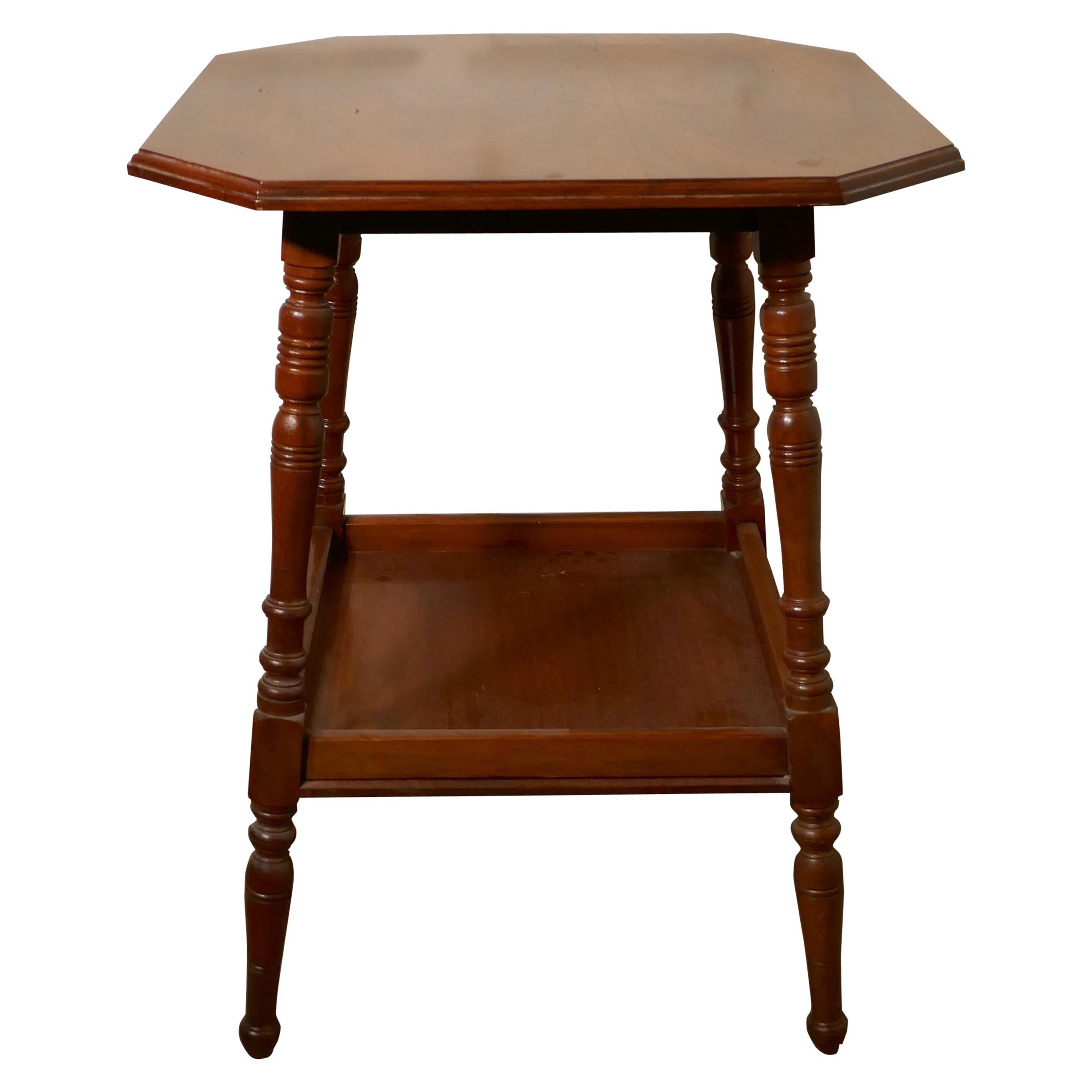 Edwardian Blonde Mahogany Étagère or Occasional Table