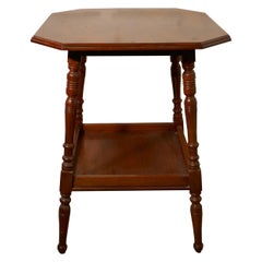 Edwardian Blonde Mahogany Étagère or Occasional Table