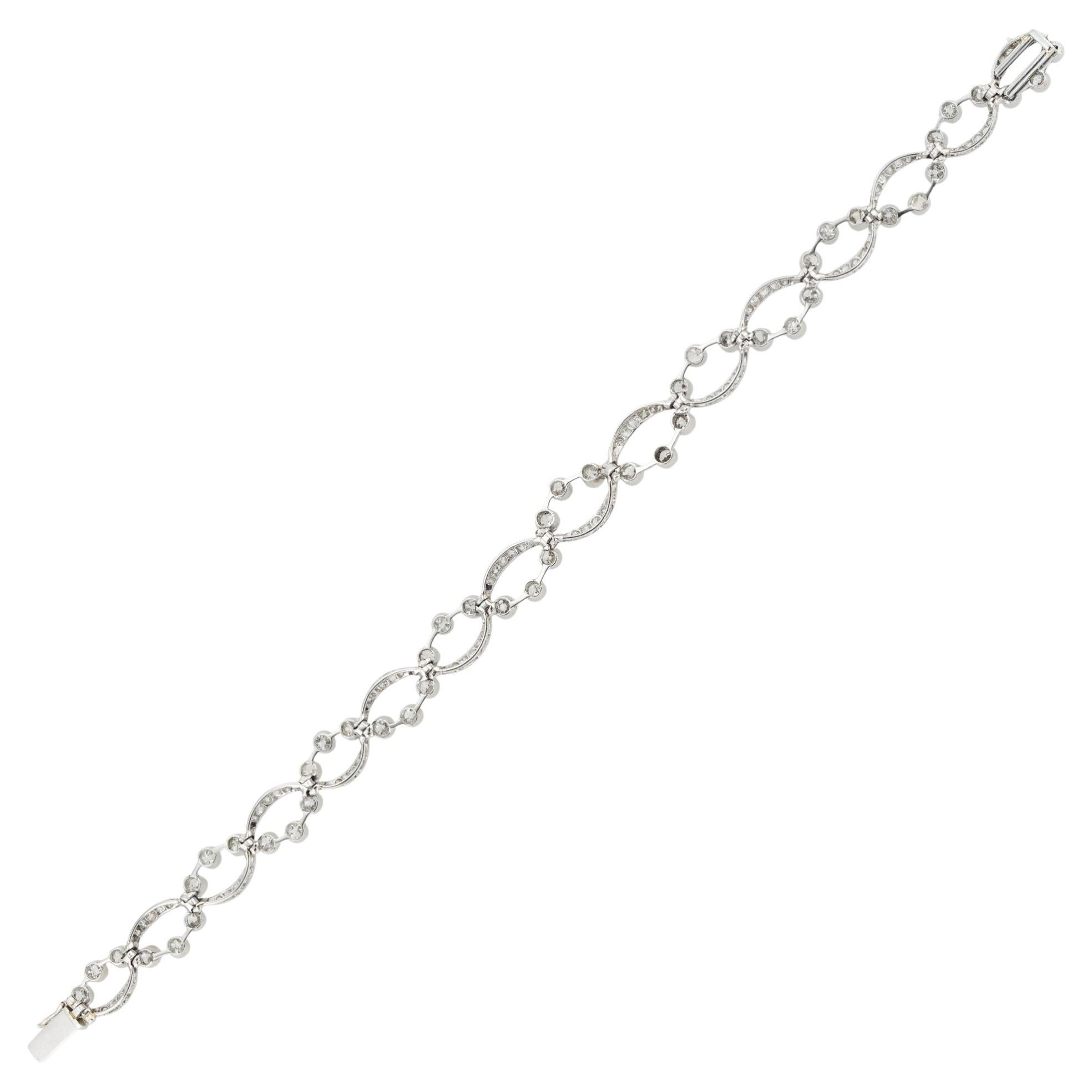 An Edwardian diamond bracelet