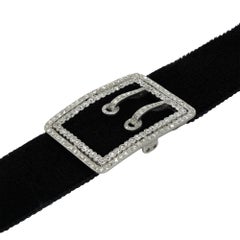 An Edwardian Diamond Buckle Brooch and Choker Centrepiece