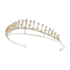 Ein edwardianisches tiara/Halskette mit Diamantenbesatz