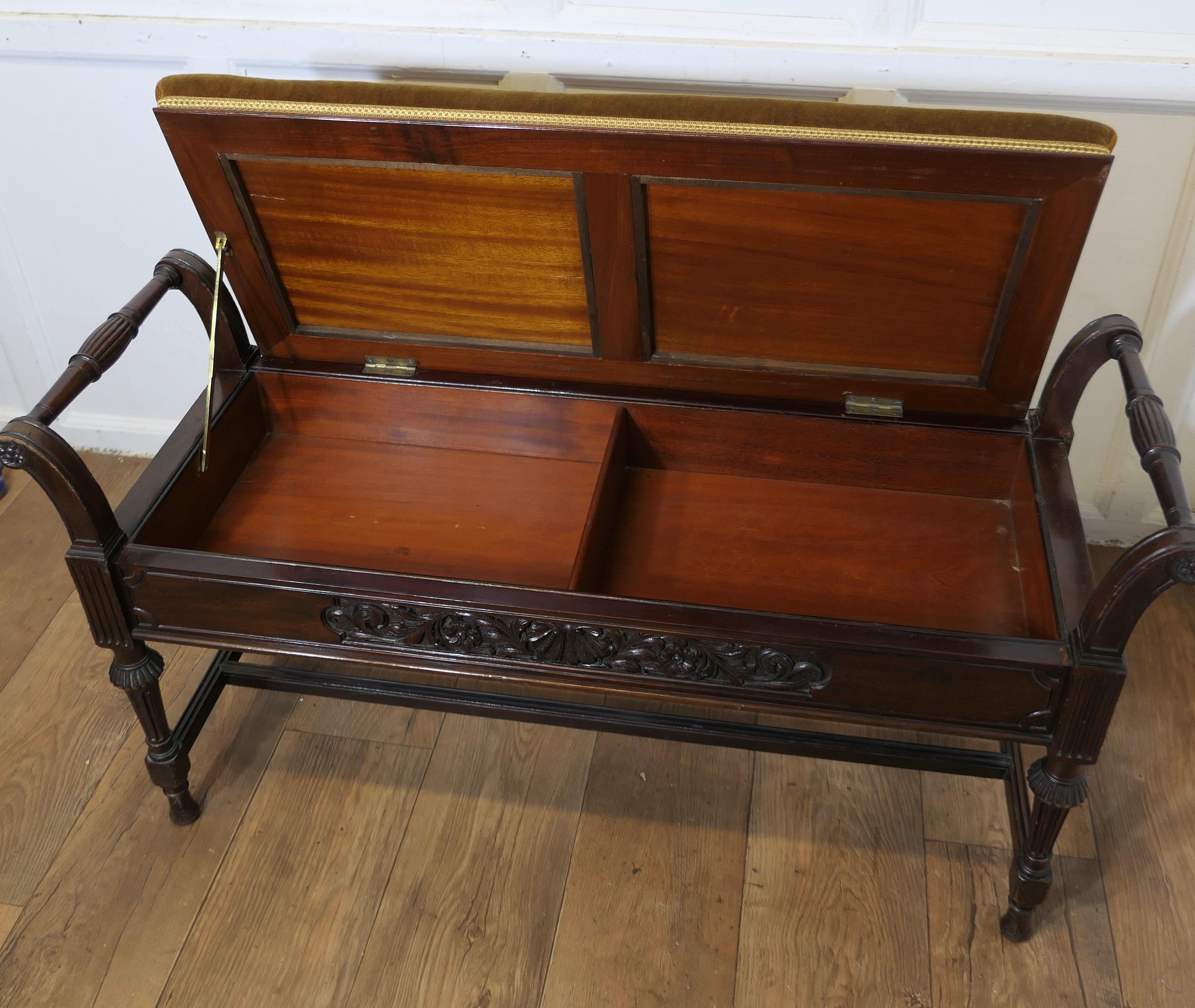 Ein edwardianischer Duet Klavierhocker im Zustand „Gut“ im Angebot in Godshill, Isle of Wight