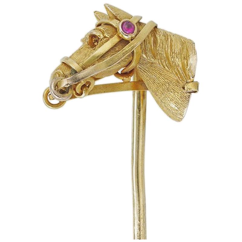 Edwardian Horse-Head Stick-Pin