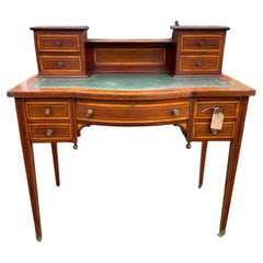 Antique Edwardian Mahogany and Satinwood Lady's Desk