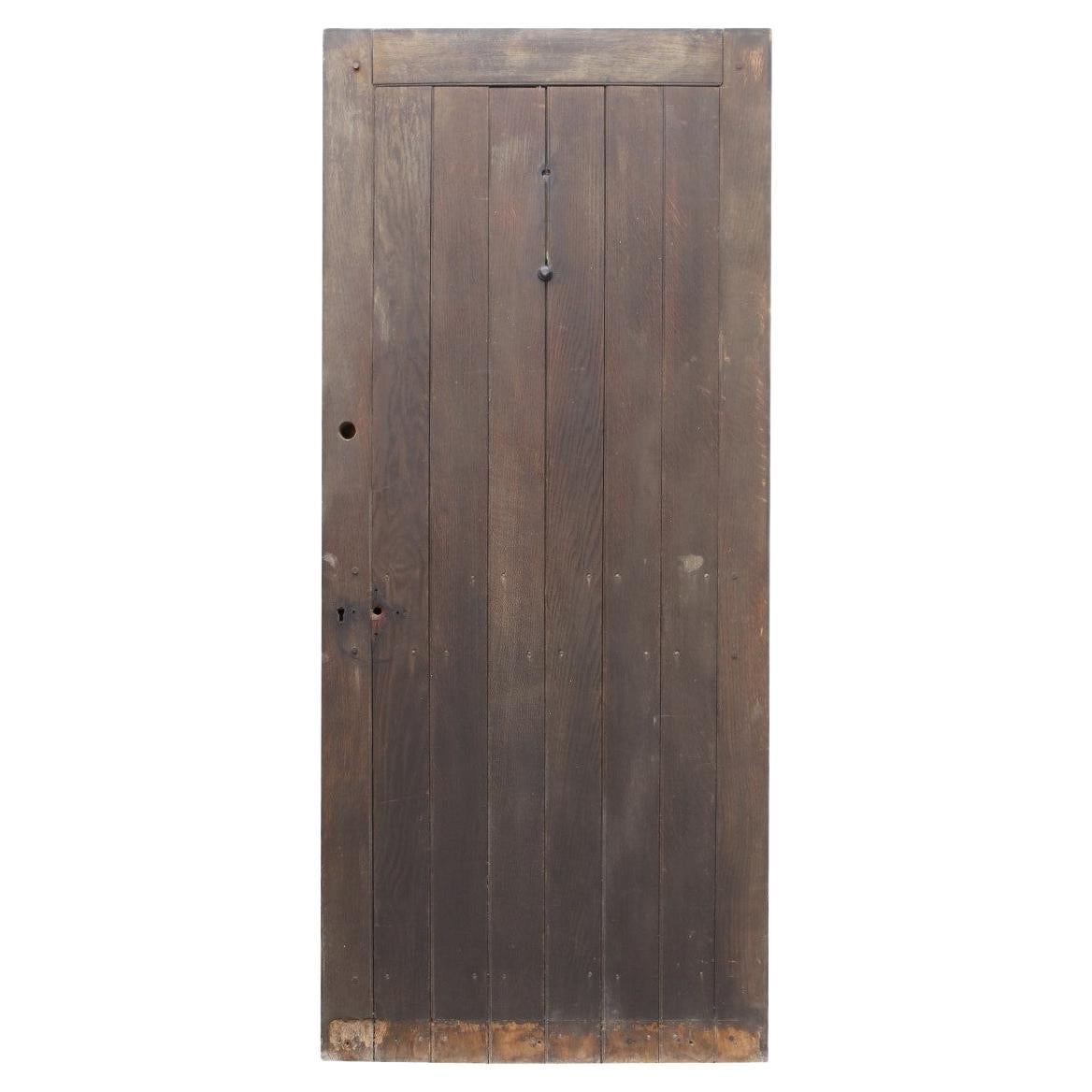 Edwardian Oak Exterior Door For Sale