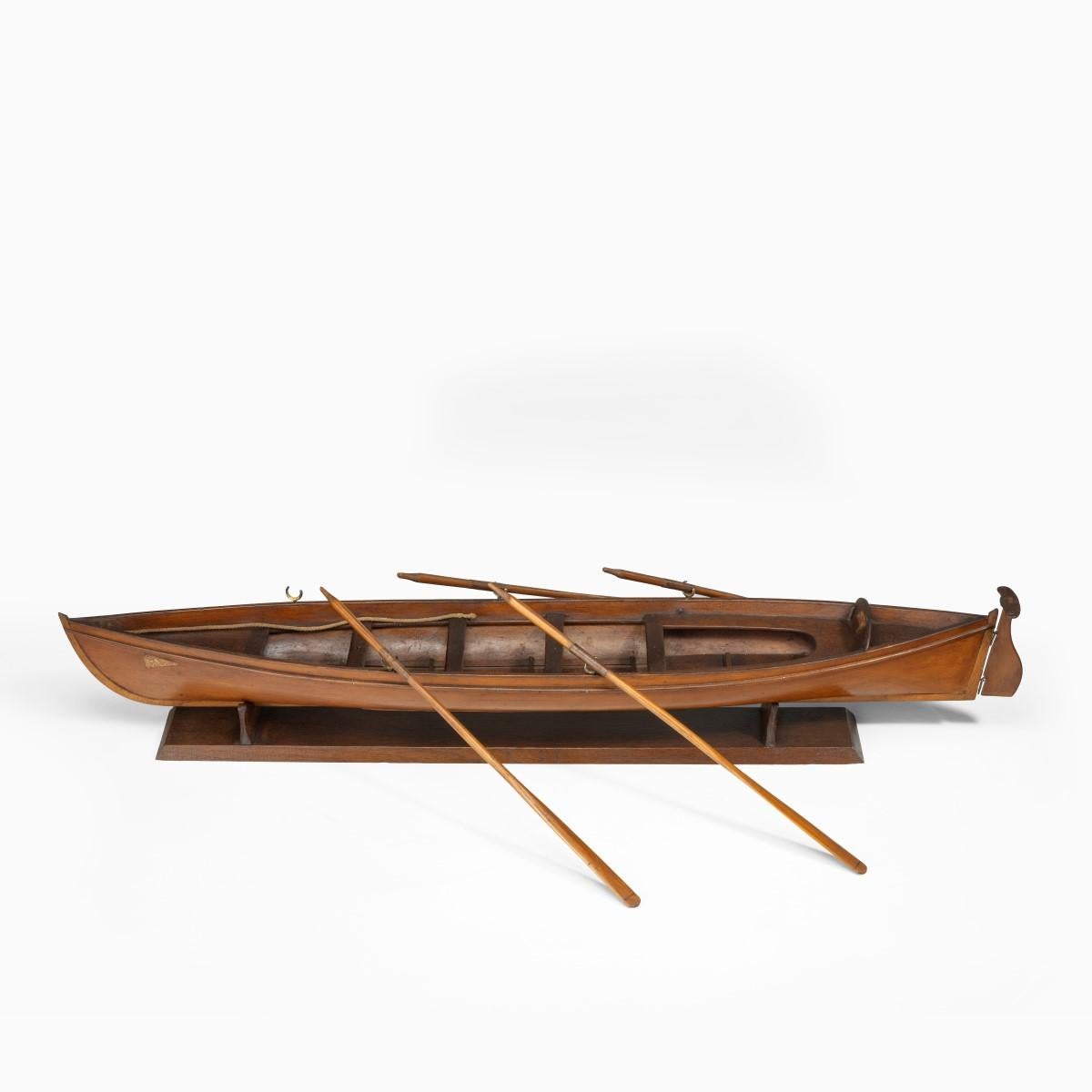 Edwardian Pine Five-Oar Rowing Skiff For Sale 7