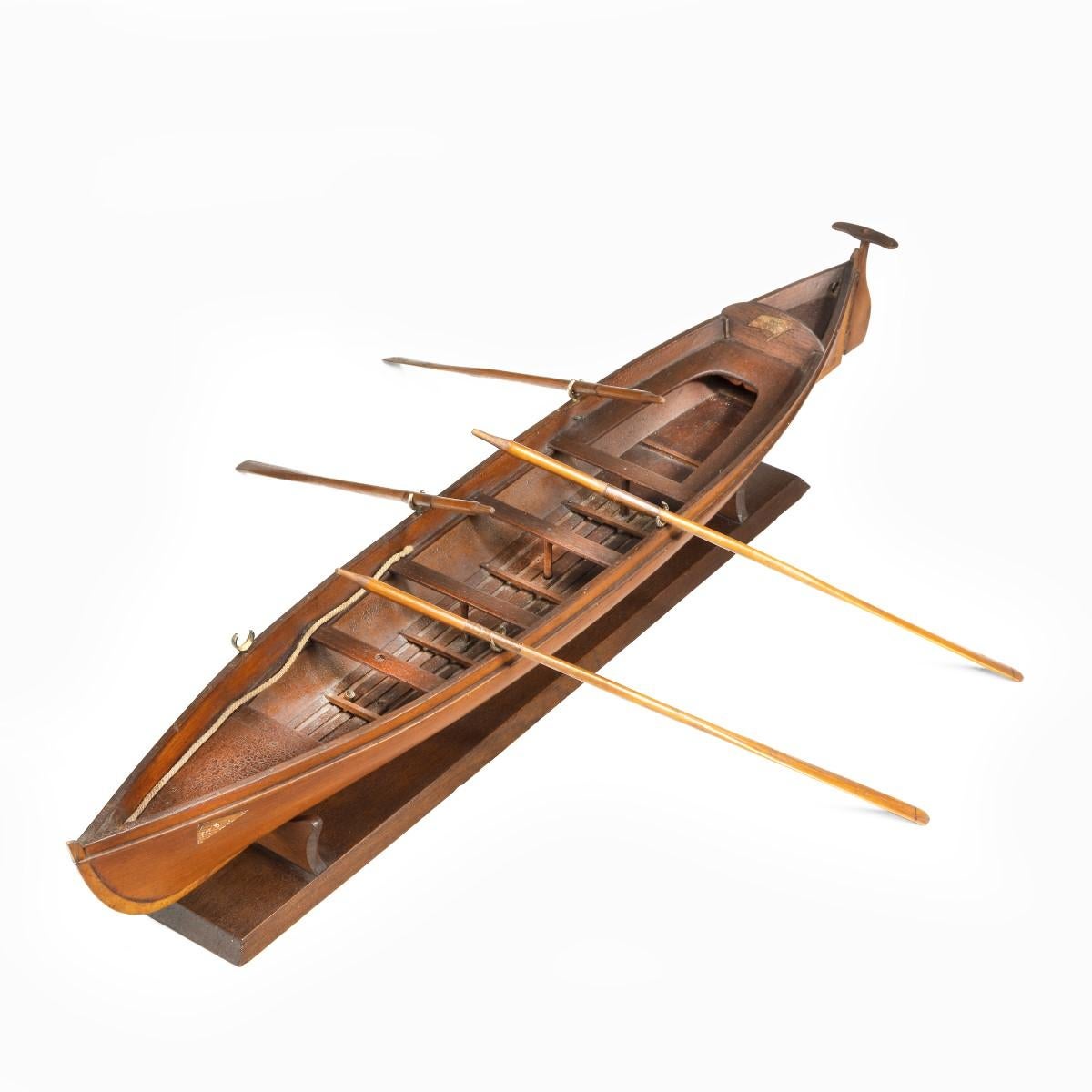 English Edwardian Pine Five-Oar Rowing Skiff For Sale