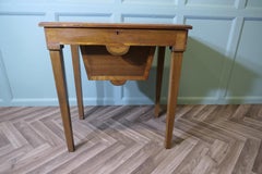 An Edwardian Satin Walnut Sewing Work Table