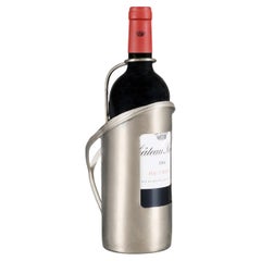 An Edwardian Silver Plated Wine Bottle Carrier