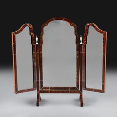 An Edwardian Tortoiseshell and Ivorine Dressing Table Mirror