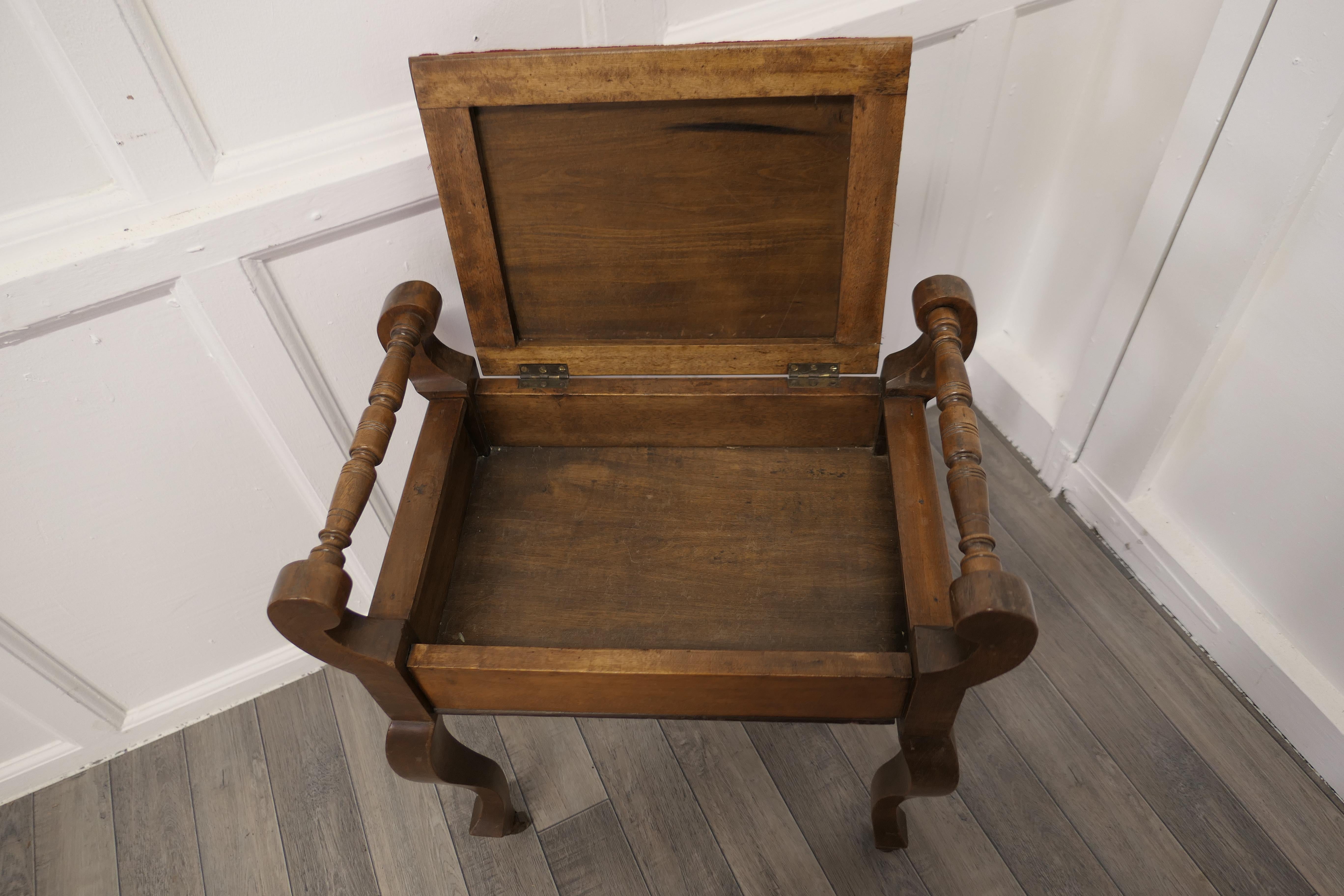 edwardian piano stool