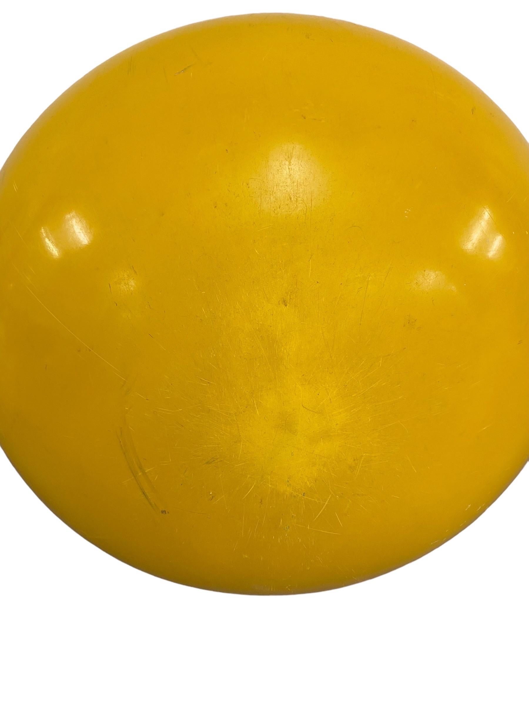 Yellow Eero Aarnio Iconic Pastilli 'Pastille' Chair, Fibreglass Asko, 1960s For Sale 4