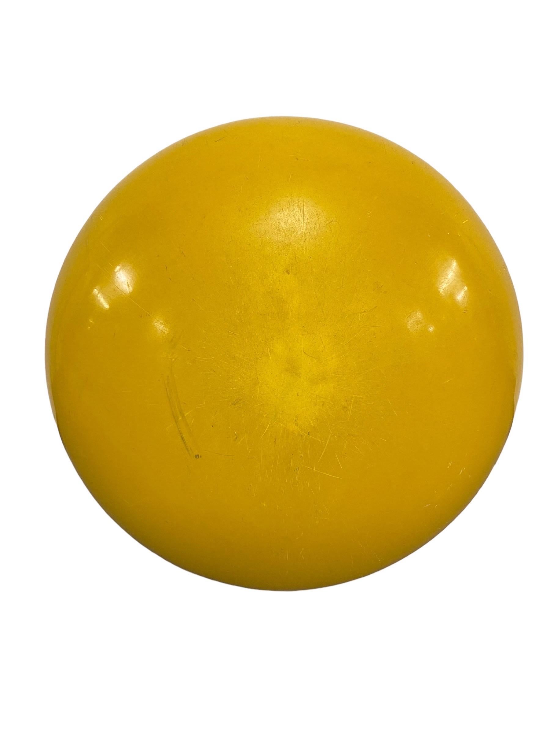 Yellow Eero Aarnio Iconic Pastilli 'Pastille' Chair, Fibreglass Asko, 1960s For Sale 5
