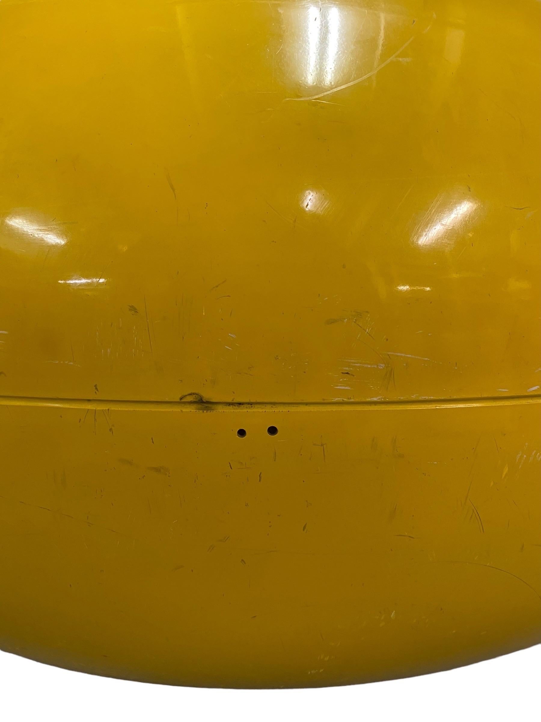 Yellow Eero Aarnio Iconic Pastilli 'Pastille' Chair, Fibreglass Asko, 1960s For Sale 2