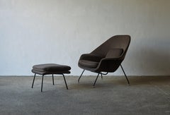 Eero Saarinen Womb Chair and Ottoman, Knoll, USA, 1950s