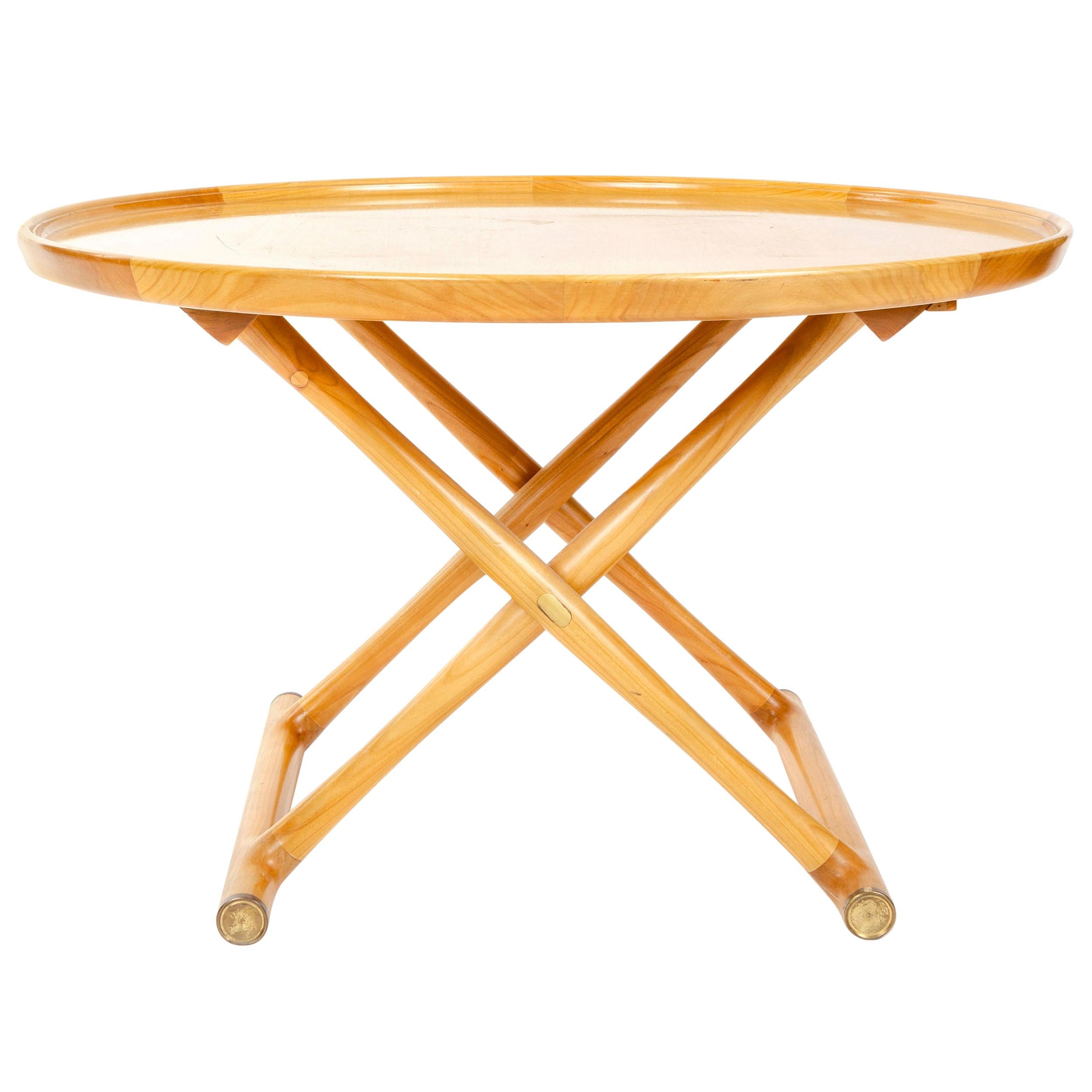 Table d'appoint pliante danoise « égyptienne » des années 1950 par Mogens Lassen