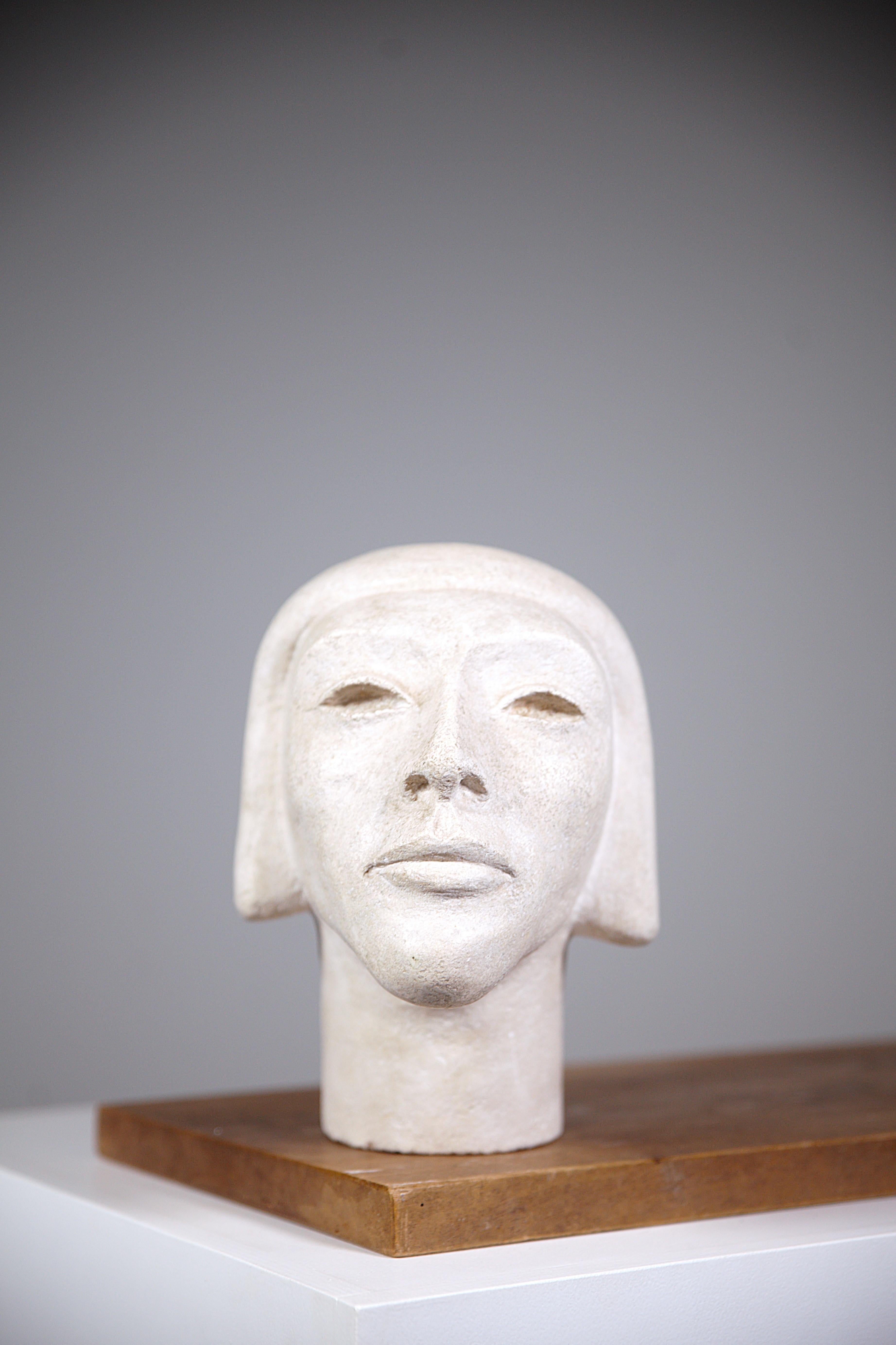 Late 20th Century An Egyptian Harp Head France 1970's For Sale