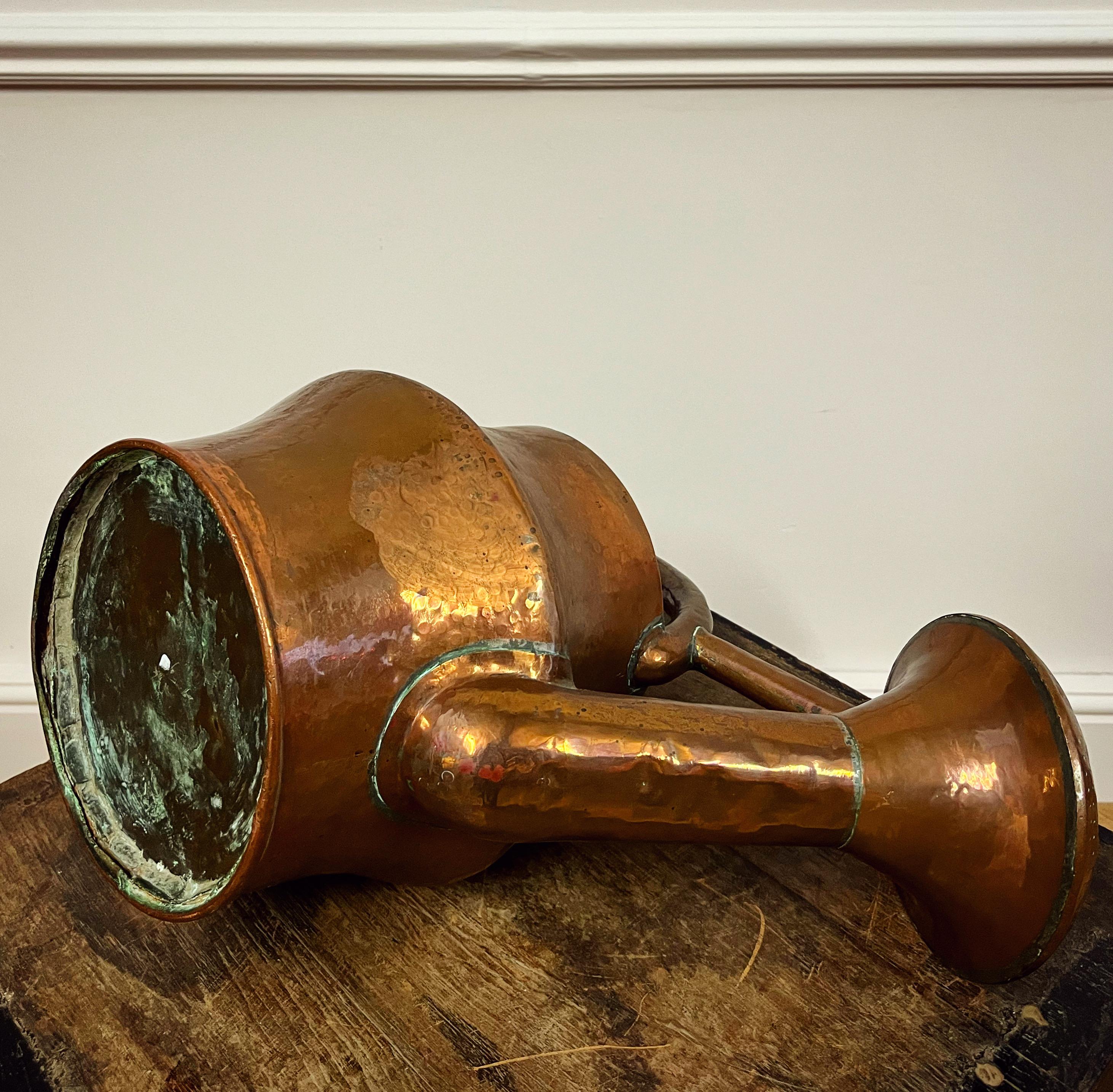 French Provincial An Eighteenth Century Copper Watering Can For Sale