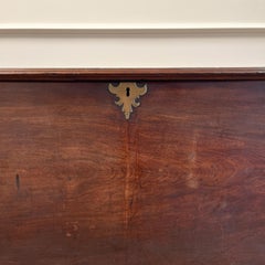 An eighteenth century mahogany coffer or blanket chest