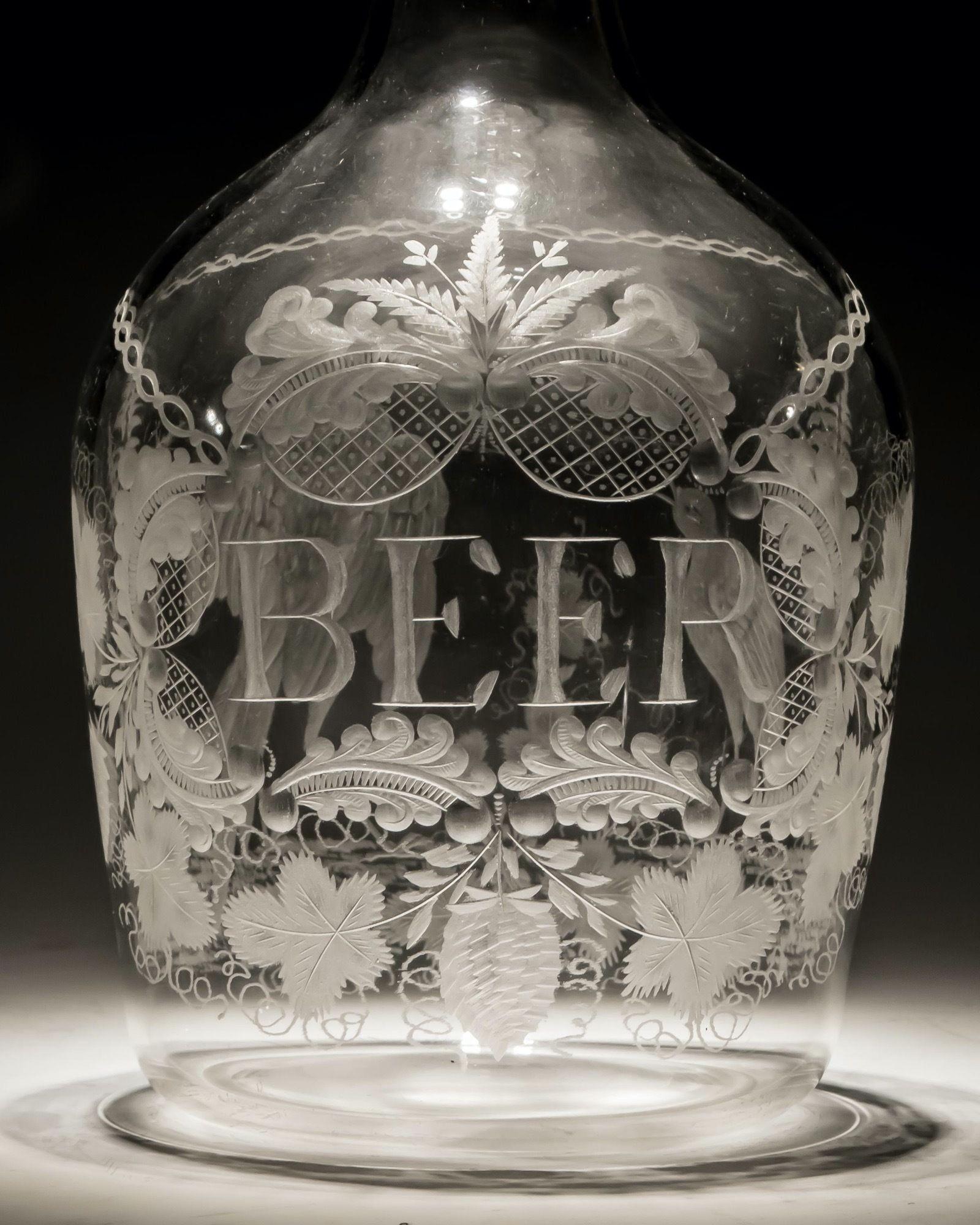 Aufwändig gravierte Magnum-Bierkanne aus der Zeit von Georg III. (Spätes 18. Jahrhundert) im Angebot