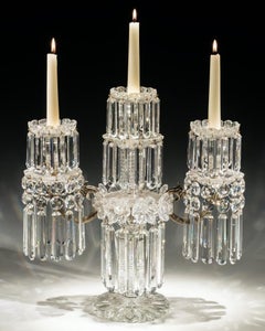 Elaborate Regency Three Light Candelabra Attributed to Hancock & Rixion