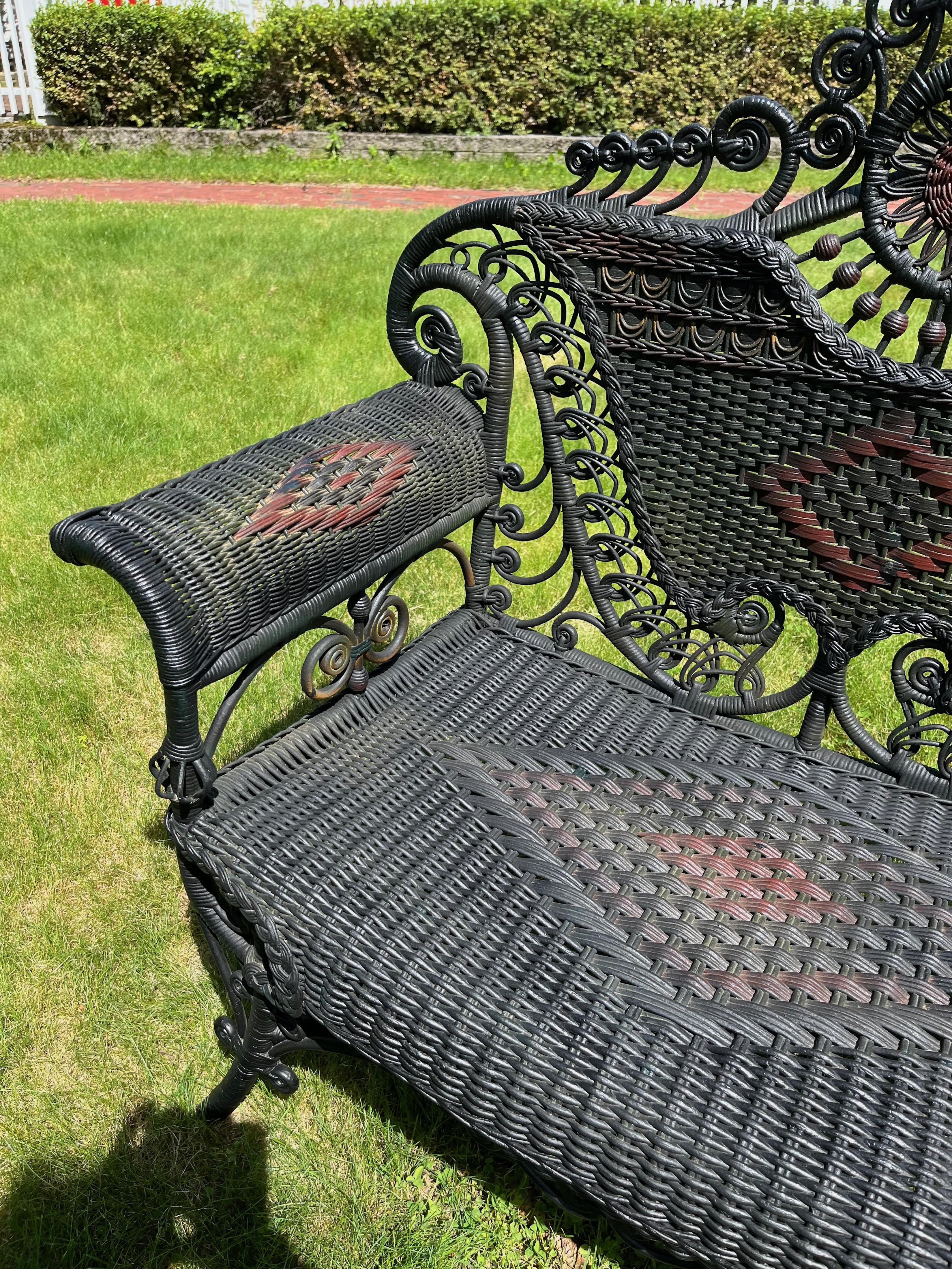 Tissé à la main Chaise de réception en osier en vente