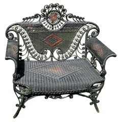 An Elaborate Wicker Reception Chair