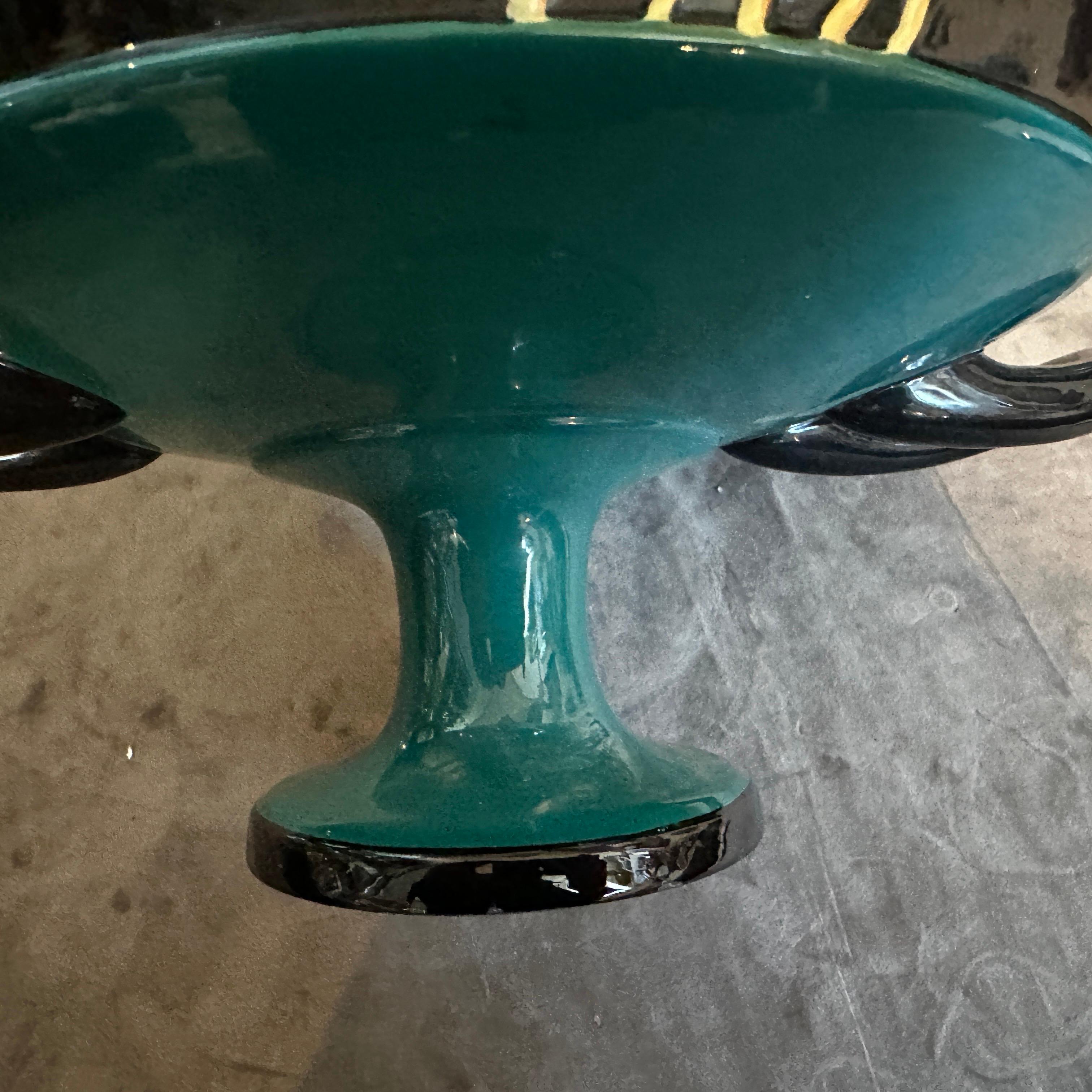 Elegante centro de mesa de cerámica italiana estilo Art Déco Gio Ponti de los años 30, de Vibi en venta 3