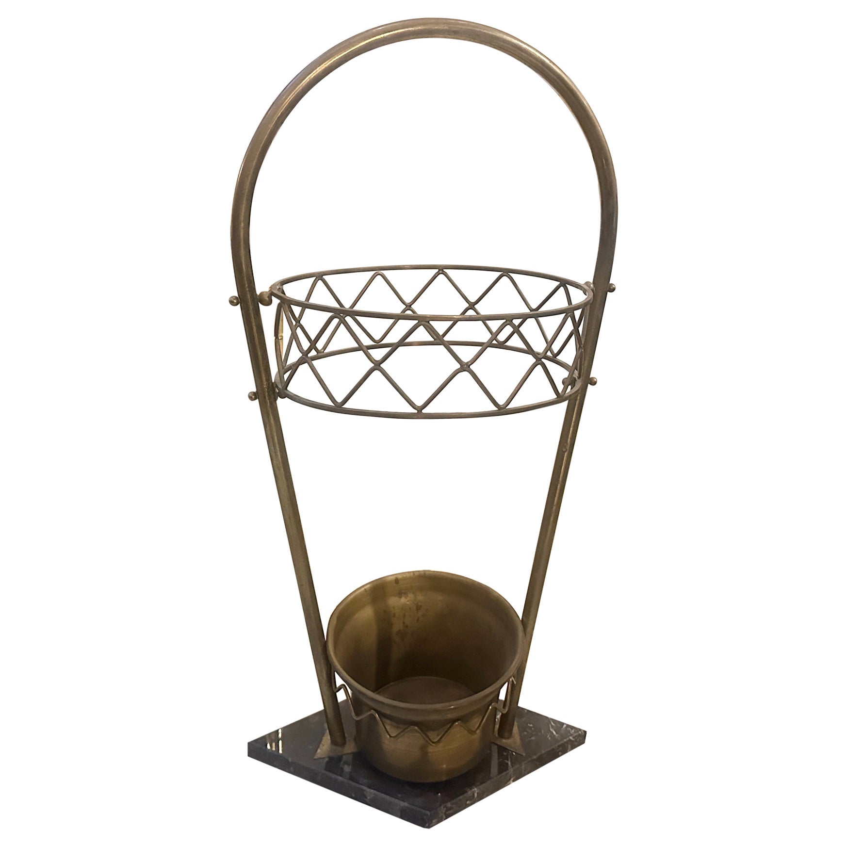 Elegance d'un Stand Umbrella italien des années 1950 de style Gio Ponti, Mid-Century Modern. en vente