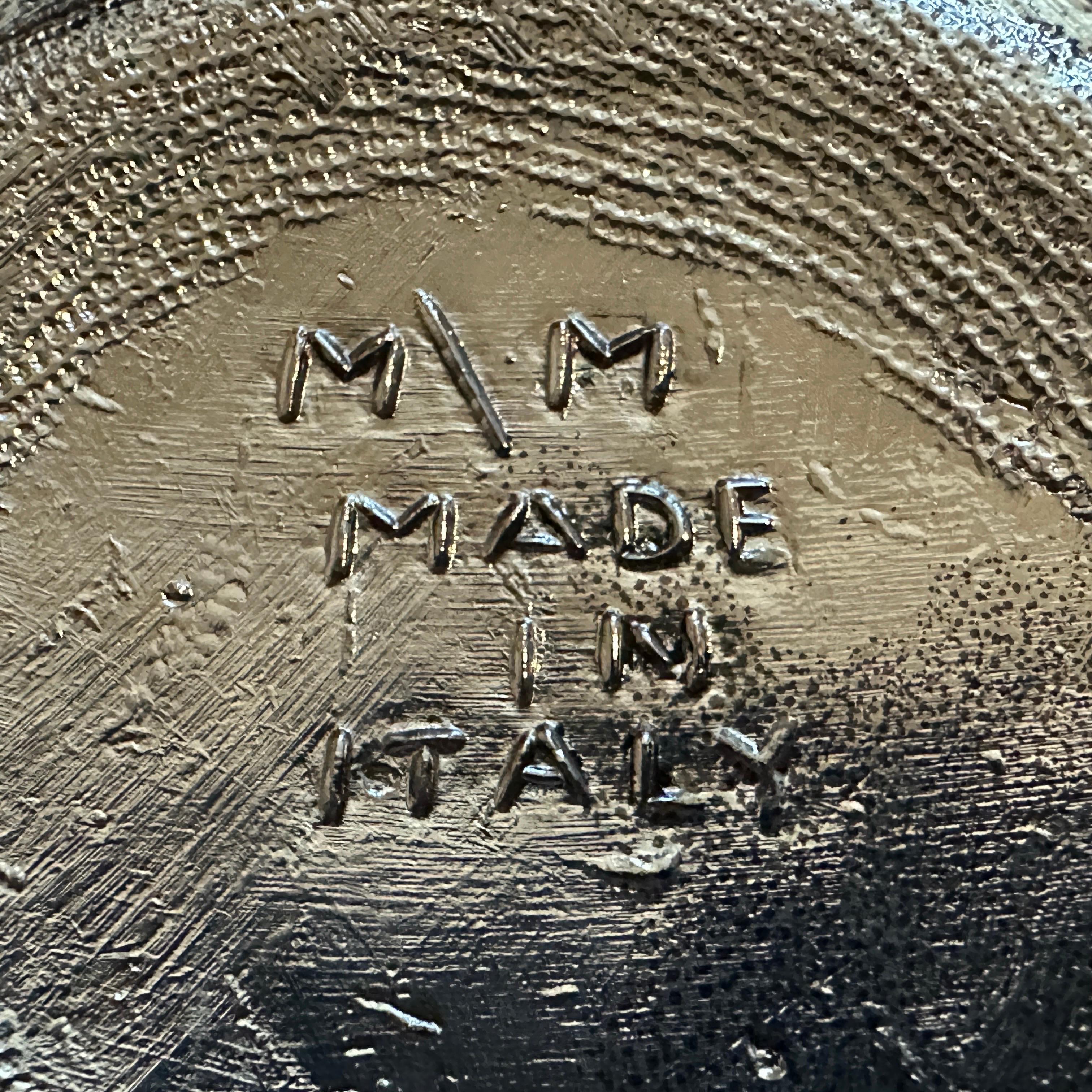 An Elegant 1970s Modern Pewter Ice Bucket made in Italy by Mauro Manetti For Sale 1