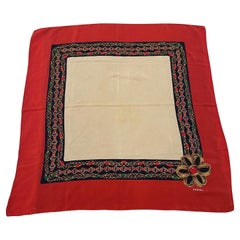 An elegant 1980s Silk French Carré Scarf by Chanel