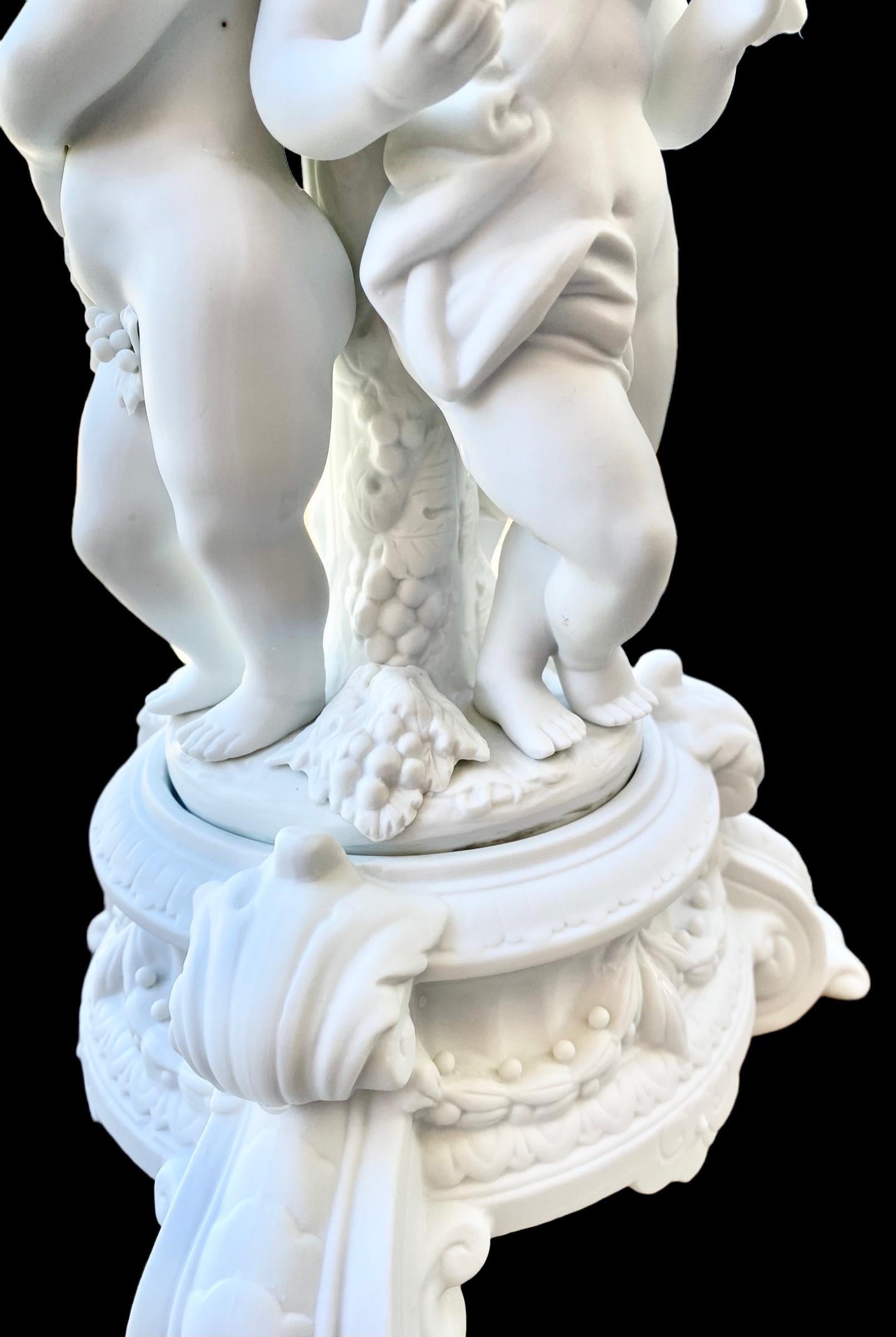 Elegant 19th Century English Parian Porcelain Centerpiece 5
