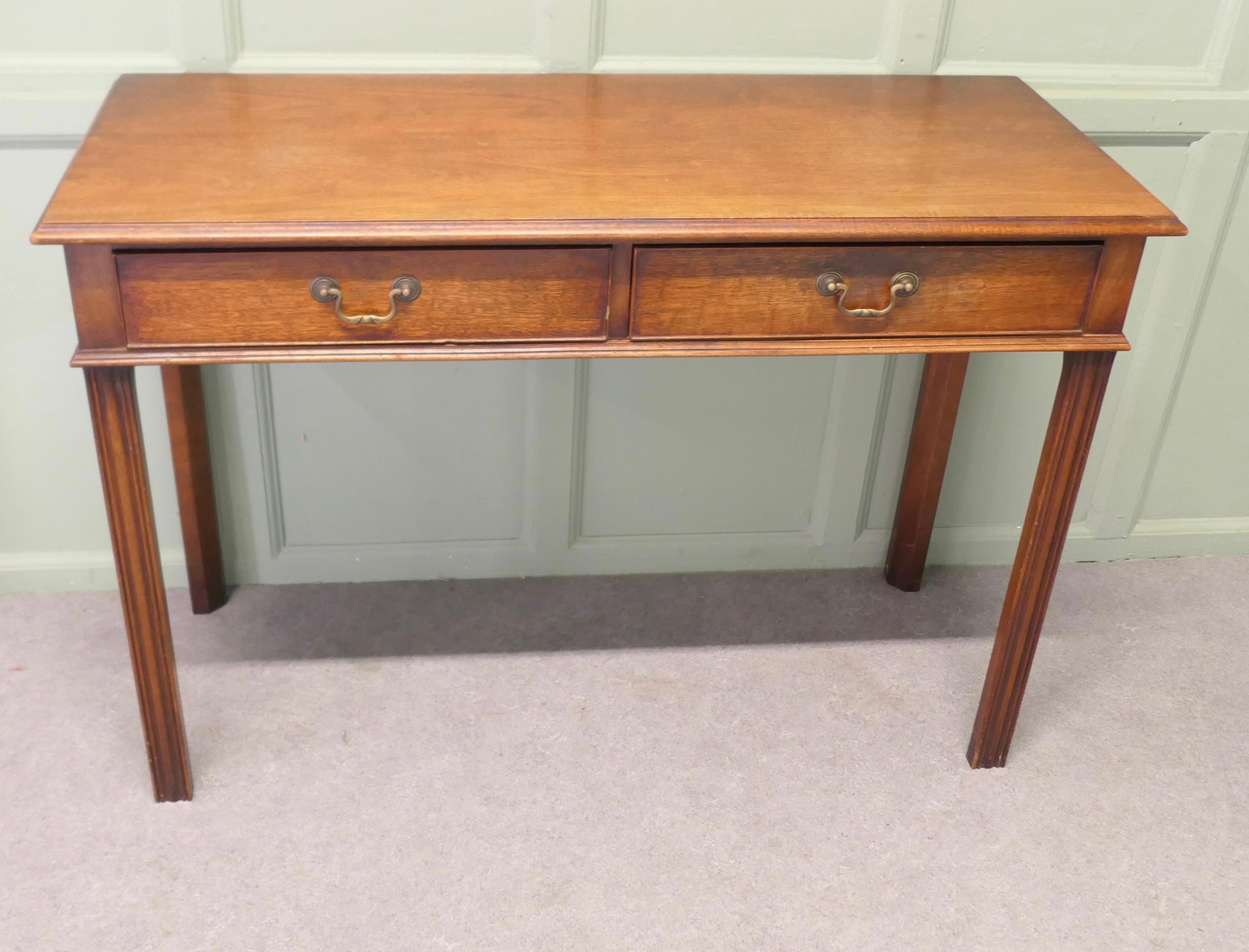 Mid-20th Century An Elegant 2 Drawer Writing Table or Reception Desk For Sale