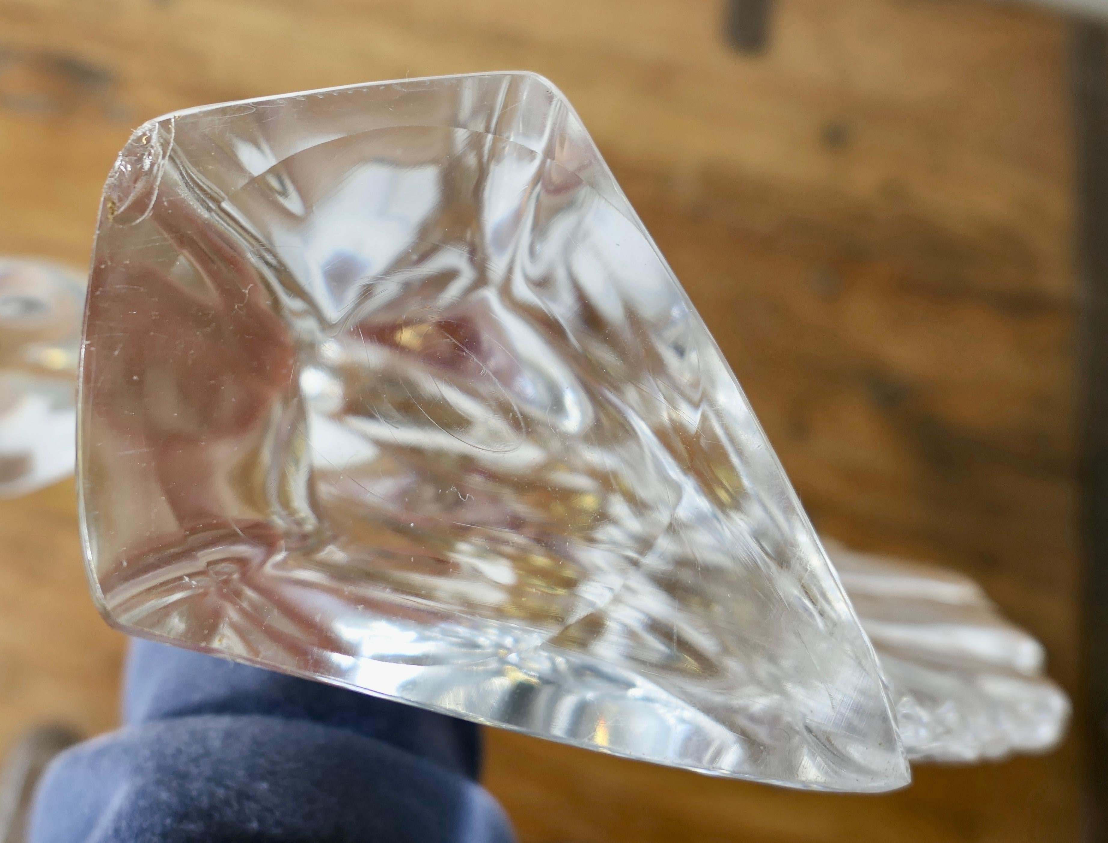 An Elegant Crystal Head of a Horse Signed by Daum of Nancy France For Sale 1